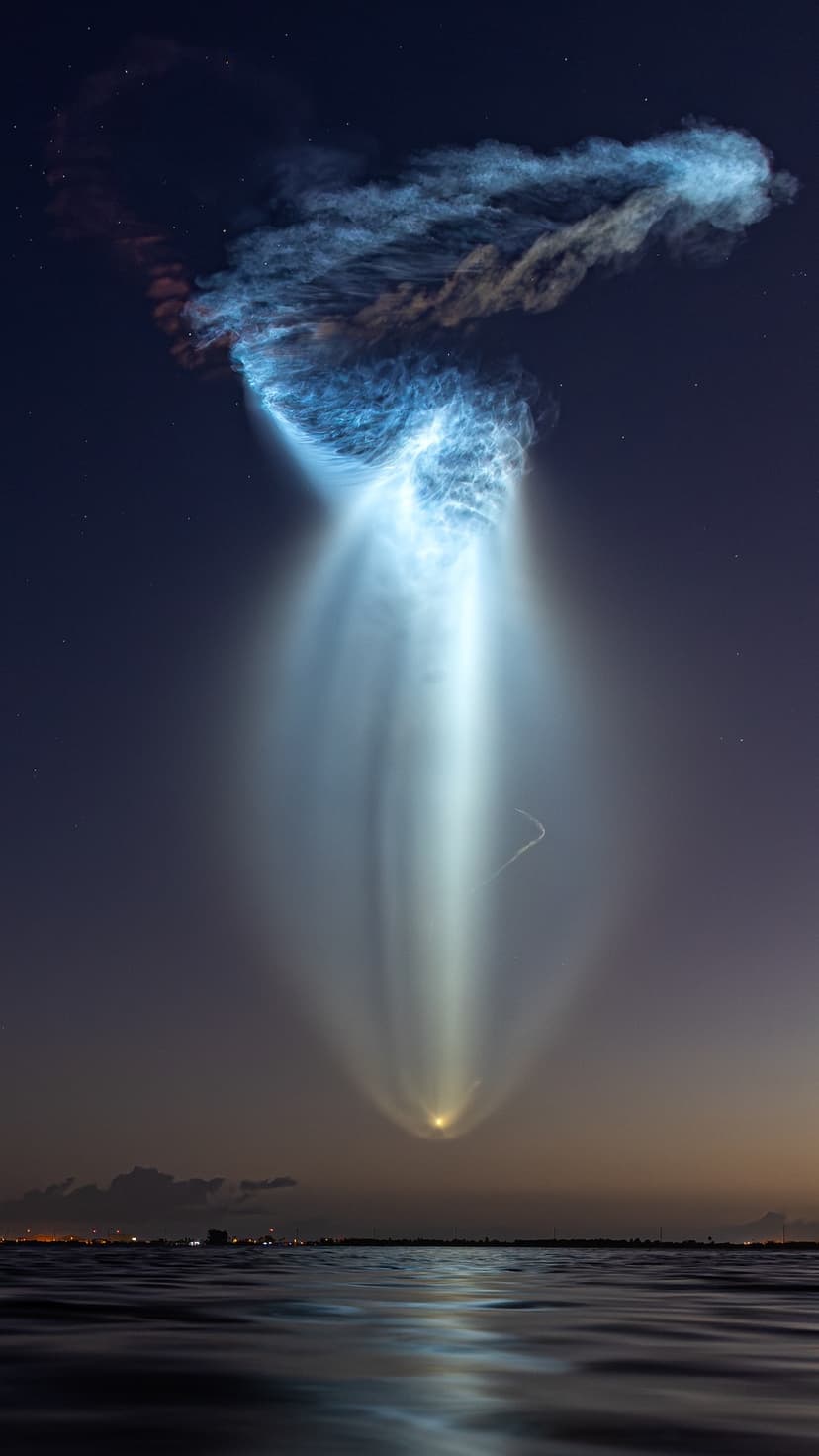Launch Plume: SpaceX Jellyfish image