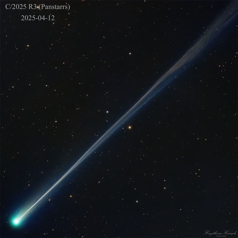 The Long Wispy Tail of Comet R3 (PanSTARRS) image