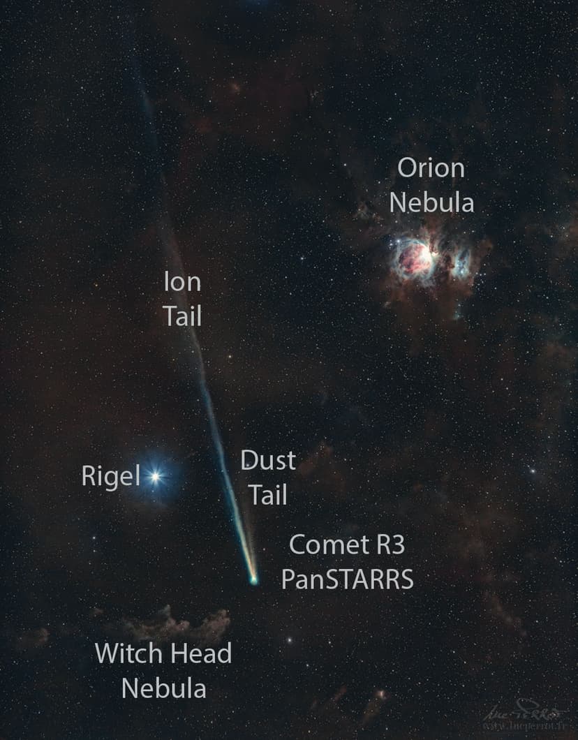 Comet R3 PanSTARRS and Orion image