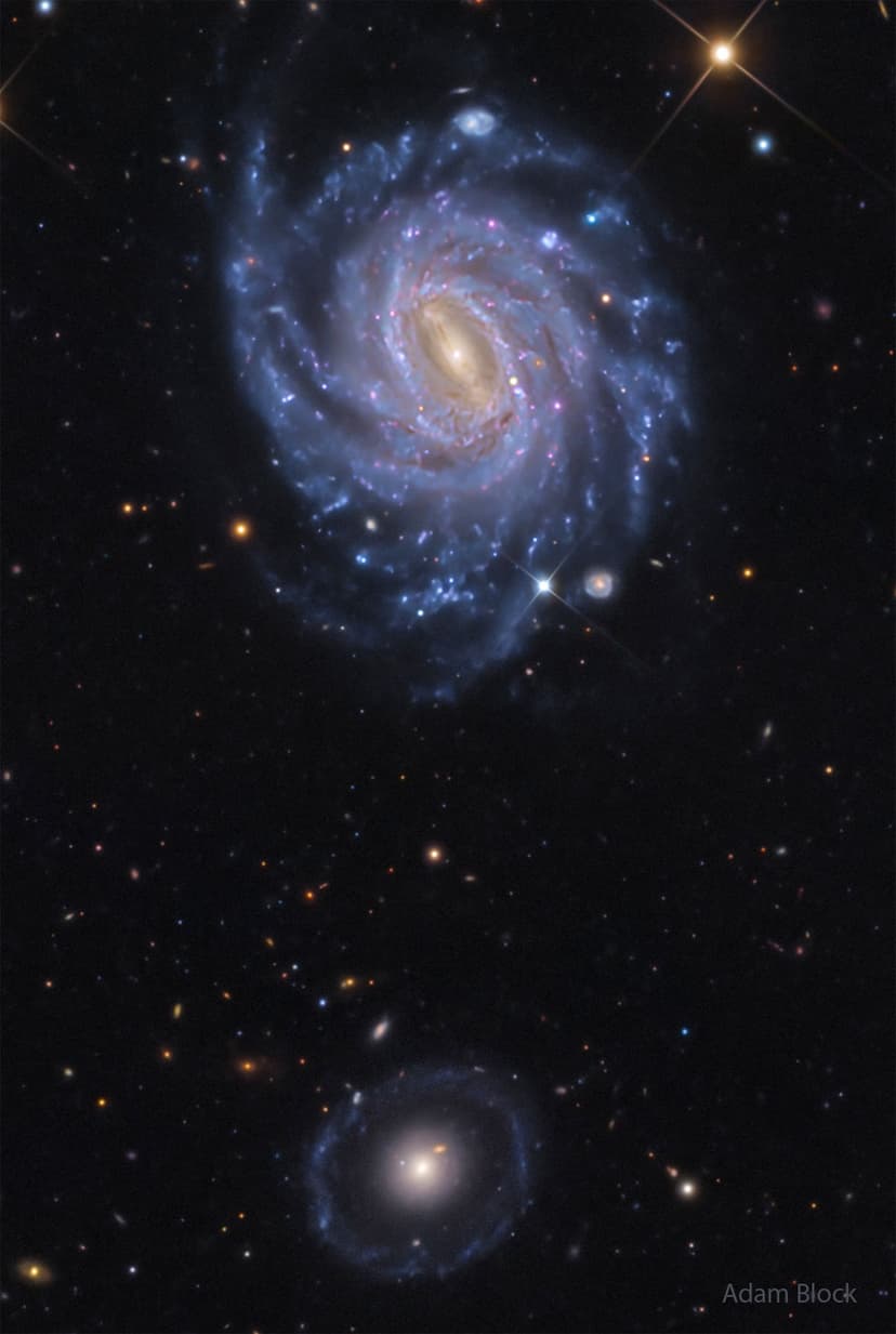NGC 3660 and Burçin's Galaxy image