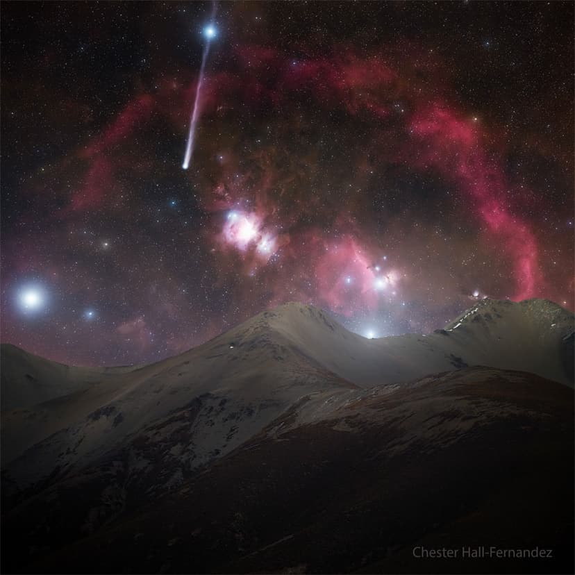 R3 PanSTARRS: An Orion Comet image