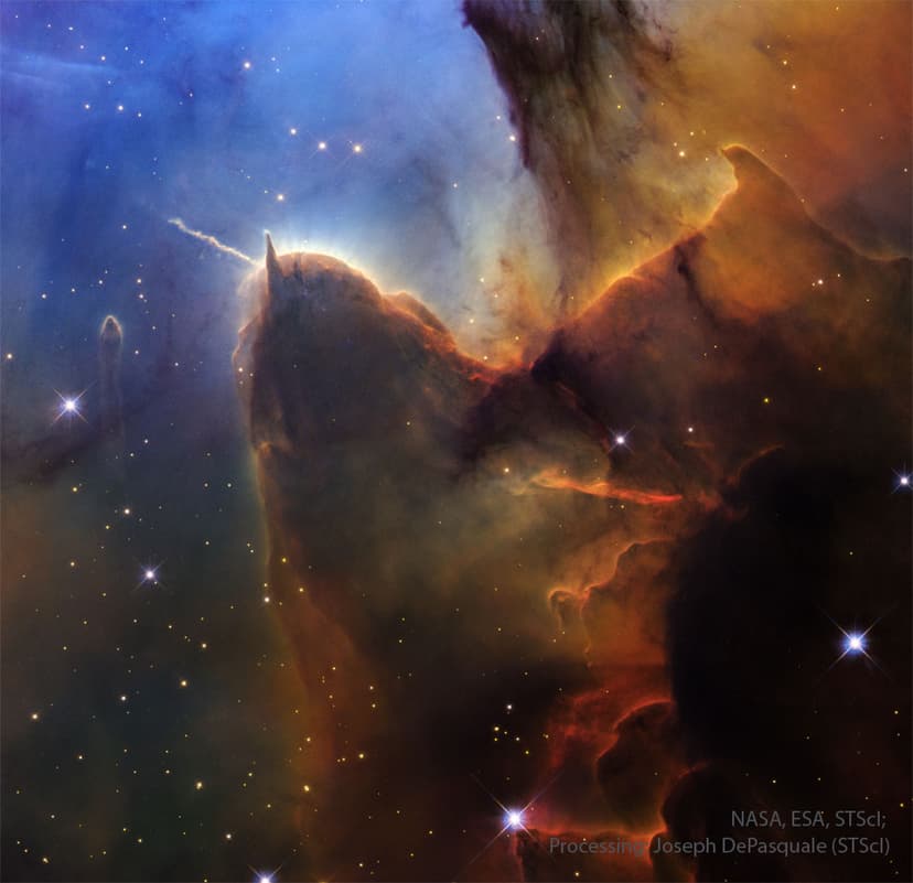Trifid Pillars and Jets image