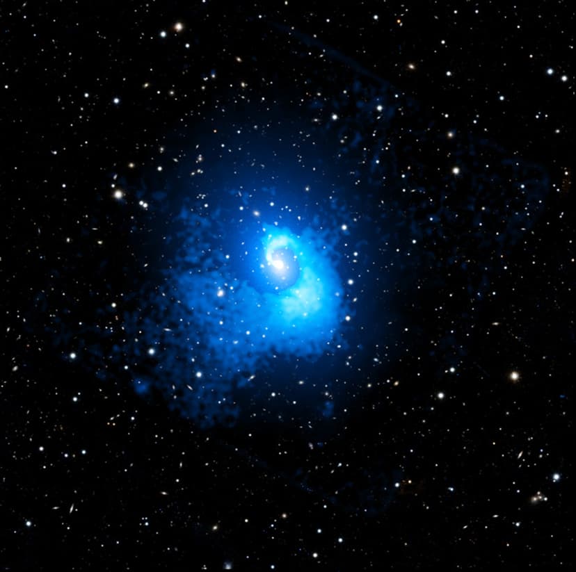 A Collision of Galaxy Clusters image