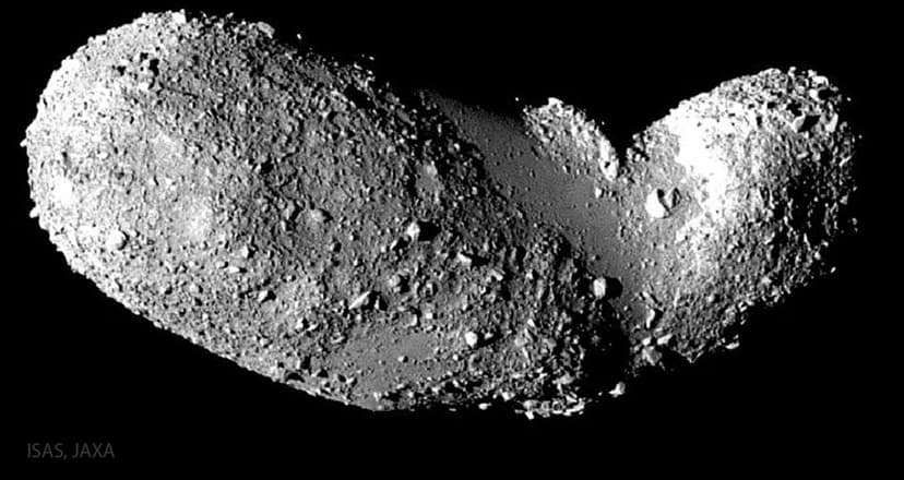 Unusually Smooth Sections of Asteroid Itokawa image