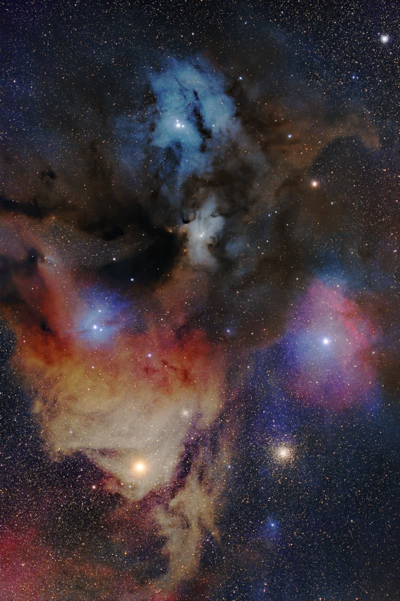 The Cotton Candy Clouds of Rho Ophiuchi image