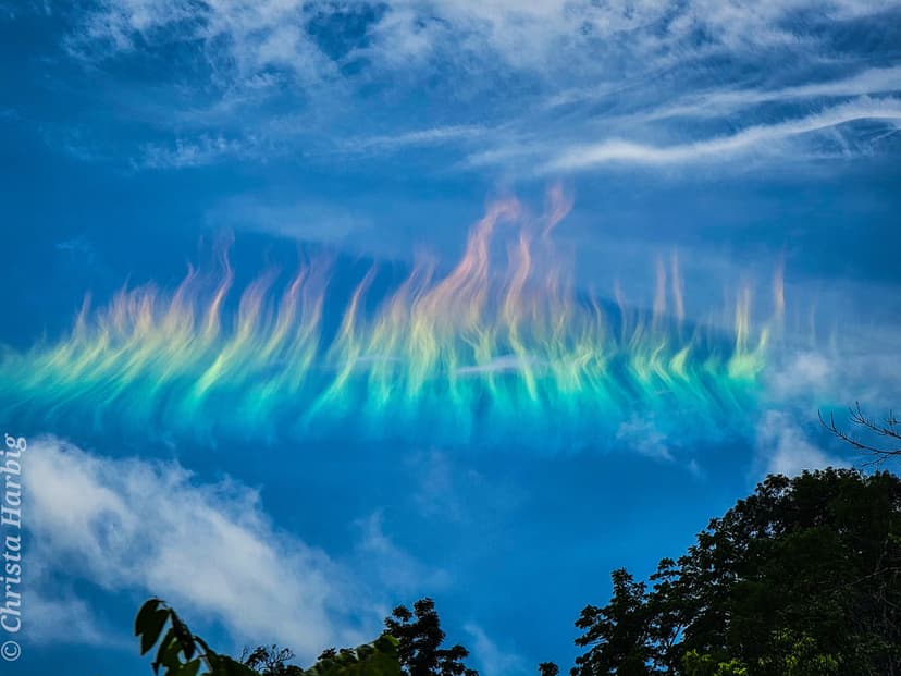 A Fire Rainbow over West Virginia image