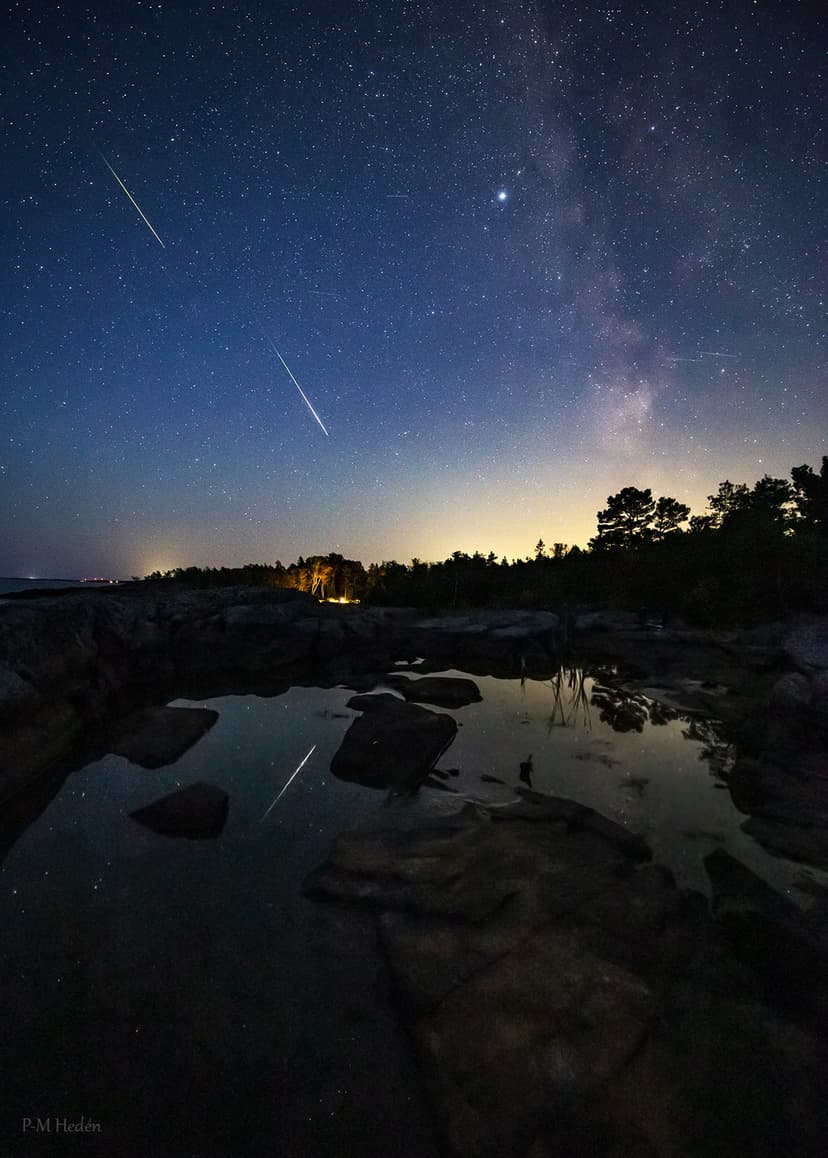 Bright Perseids from Sweden image