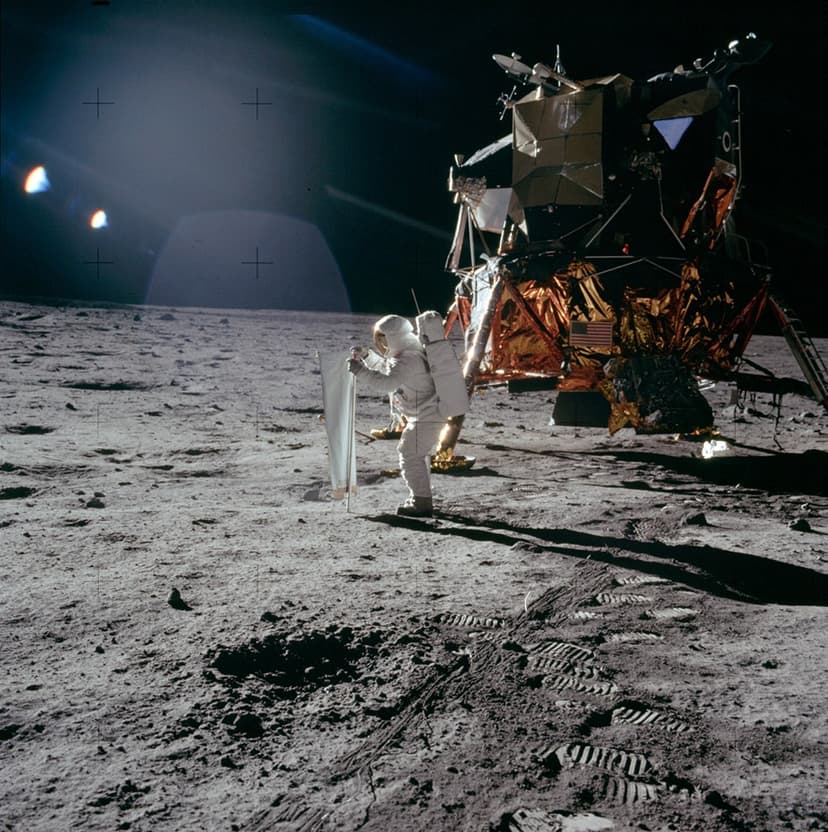 Apollo 11: Catching Some Sun image