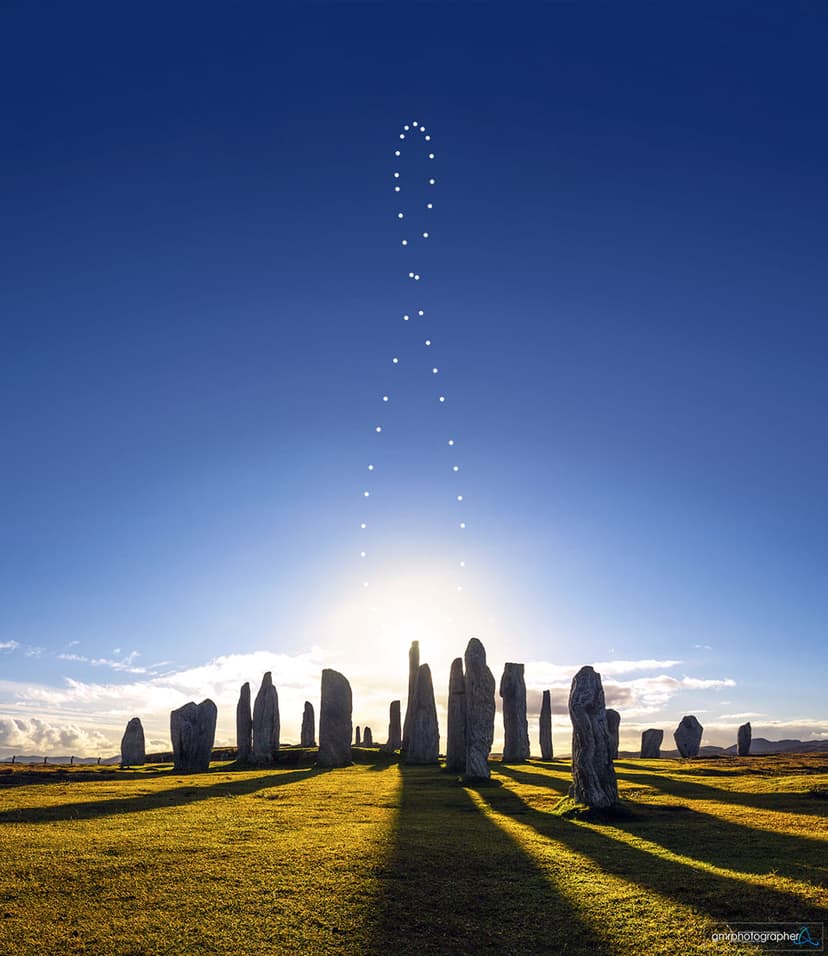 Analemma over the Callanish Stones image