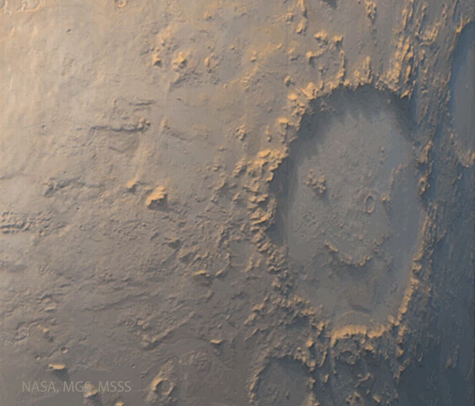 Galle: Happy Face Crater on Mars